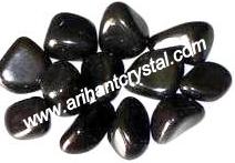 Manufacturers Exporters and Wholesale Suppliers of Black Agate Tumble Khambhat Gujarat