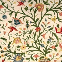 Manufacturers Exporters and Wholesale Suppliers of Danzdar Multi Crewel Curtain Fabric Srinagar Jammu & Kashmir