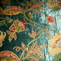 Manufacturers Exporters and Wholesale Suppliers of Big Flowers Crewel Curtain Fabric Srinagar Jammu & Kashmir