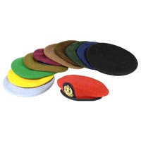 Manufacturers Exporters and Wholesale Suppliers of Military Beret Caps 01 Ludhiana Punjab