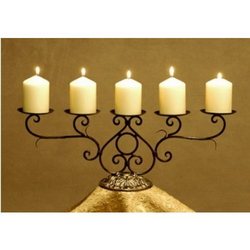 Manufacturers Exporters and Wholesale Suppliers of Designer 5 Light Candle Stand Meerut Uttar Pradesh