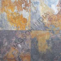 Manufacturers Exporters and Wholesale Suppliers of Gold Multicolor Slate Stone Gurgaon Haryana