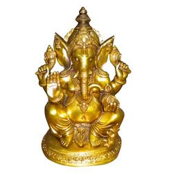 Manufacturers Exporters and Wholesale Suppliers of Brass Big Ganesh Statue DELHI Delhi
