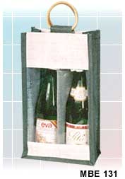 Manufacturers Exporters and Wholesale Suppliers of Jute Wine Bags Kolkata West Bengal