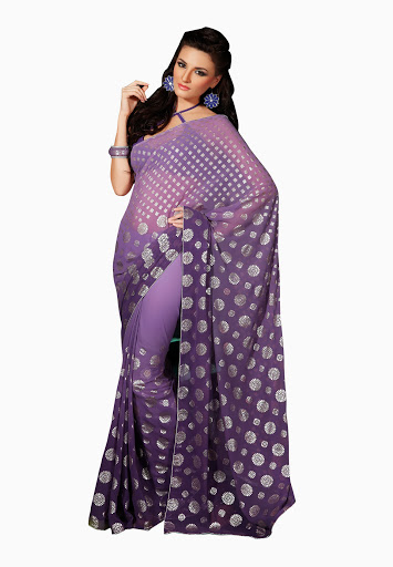 Manufacturers Exporters and Wholesale Suppliers of Light Purple Saree SURAT Gujarat