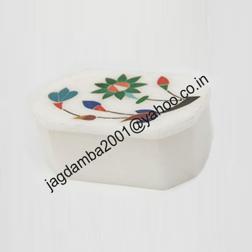 Manufacturers Exporters and Wholesale Suppliers of Marble Inlay Small Box Agra Uttar Pradesh