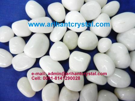 Manufacturers Exporters and Wholesale Suppliers of White Tumble White Pebble Khambhat Gujarat