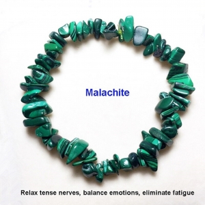 Manufacturers Exporters and Wholesale Suppliers of Malachite Chips Bracelet Jaipur Rajasthan