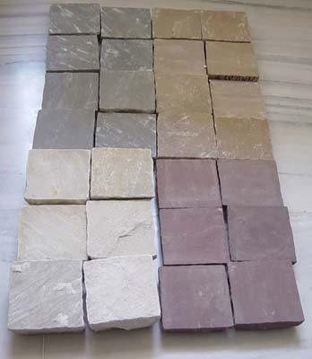 Manufacturers Exporters and Wholesale Suppliers of Sandstone Cobbles Jaipur Rajasthan