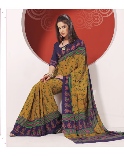 Manufacturers Exporters and Wholesale Suppliers of Teal Pink Saree SURAT Gujarat