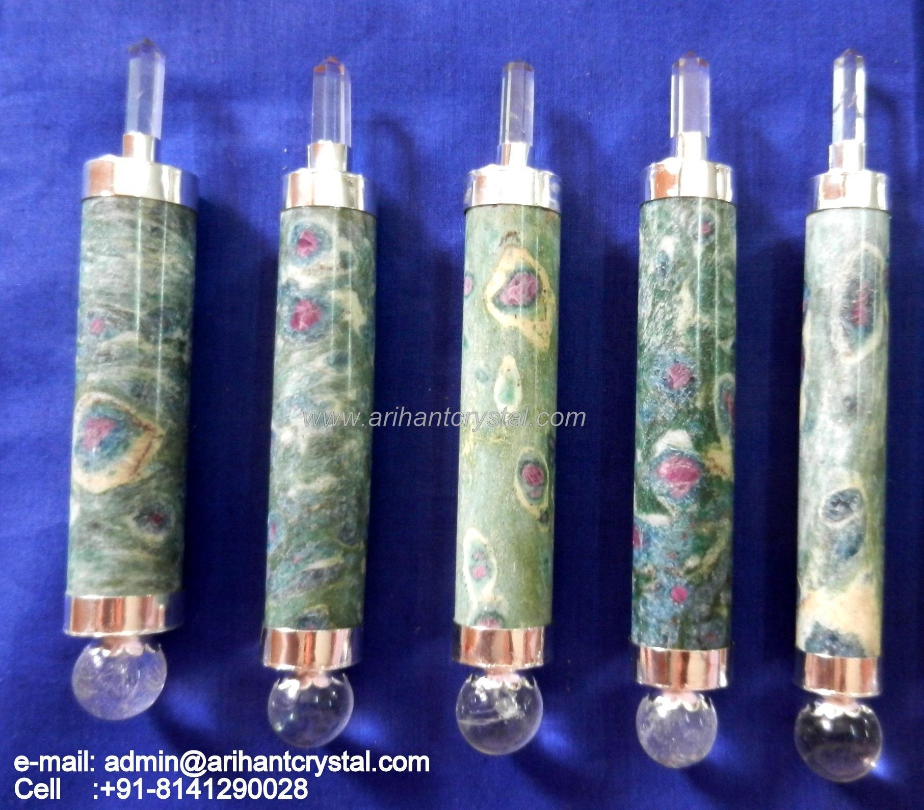 Manufacturers Exporters and Wholesale Suppliers of Ruby Zoisite Healing Wand Khambhat Gujarat