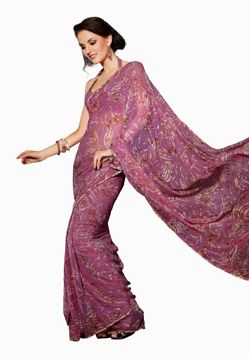 Manufacturers Exporters and Wholesale Suppliers of Lavender Saree SURAT Gujarat