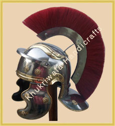 Manufacturers Exporters and Wholesale Suppliers of Roman Helmet With Red Crest Dehradun Uttarakhand