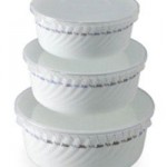 Manufacturers Exporters and Wholesale Suppliers of Caprol3 Bowl with lid set New Delhi Delhi