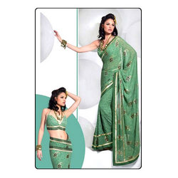 Manufacturers Exporters and Wholesale Suppliers of Sarees (D.No. 1221 A ) Surat Gujarat