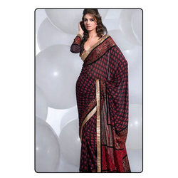 Manufacturers Exporters and Wholesale Suppliers of Sarees (D.No. 1220 B ) Surat Gujarat