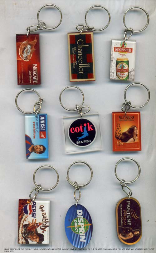 Manufacturers Exporters and Wholesale Suppliers of ACRYLIC KEY RINGS New Delhi Delhi