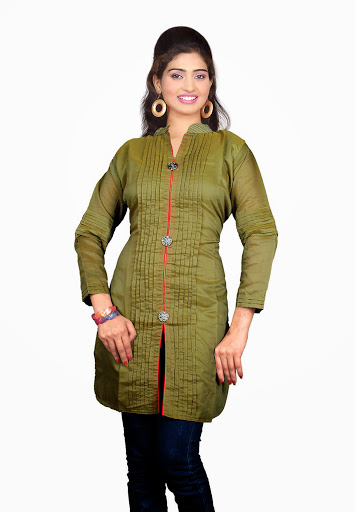 Manufacturers Exporters and Wholesale Suppliers of Olive Green kurti SURAT Gujarat