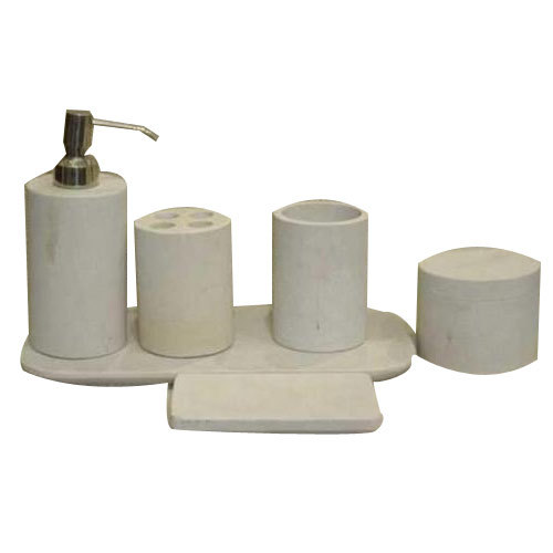 Manufacturers Exporters and Wholesale Suppliers of White Stone Bathroom Accessories Agra Uttar Pradesh