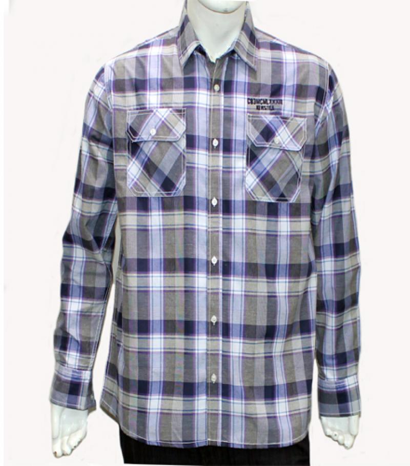 Manufacturers Exporters and Wholesale Suppliers of Mens Cotton Casual Shirt Brod Check Delhi Delhi