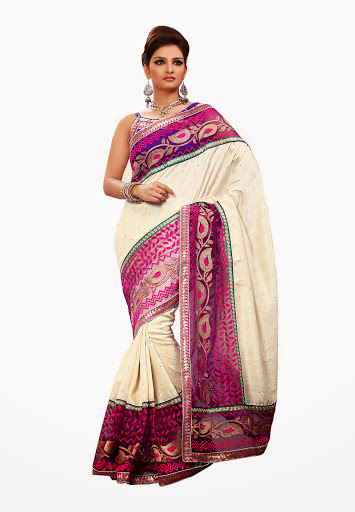 Manufacturers Exporters and Wholesale Suppliers of Brasso saree SURAT Gujarat