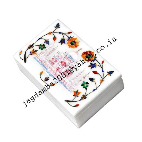 Manufacturers Exporters and Wholesale Suppliers of Decorative Marble Inlay Box Agra Uttar Pradesh