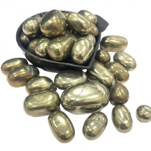 Manufacturers Exporters and Wholesale Suppliers of Golden Pyrite Tumbled Stones Jaipur Rajasthan