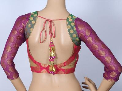 back Neck Indian with  india For Blouse Back  blouse  Saree design Lehen: Designs Border Back