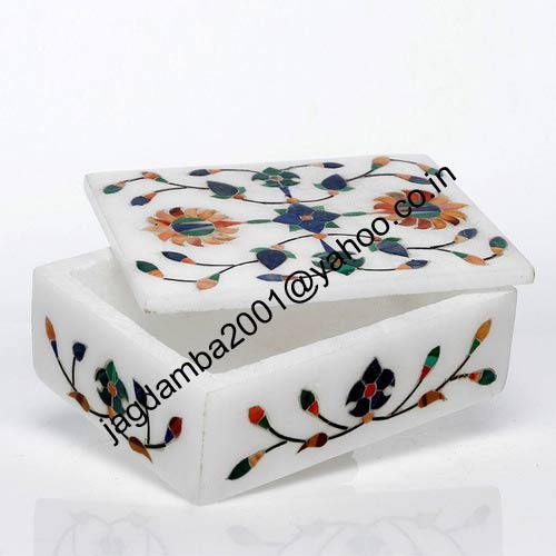 Manufacturers Exporters and Wholesale Suppliers of Alabaster Inlaid Box Agra Uttar Pradesh