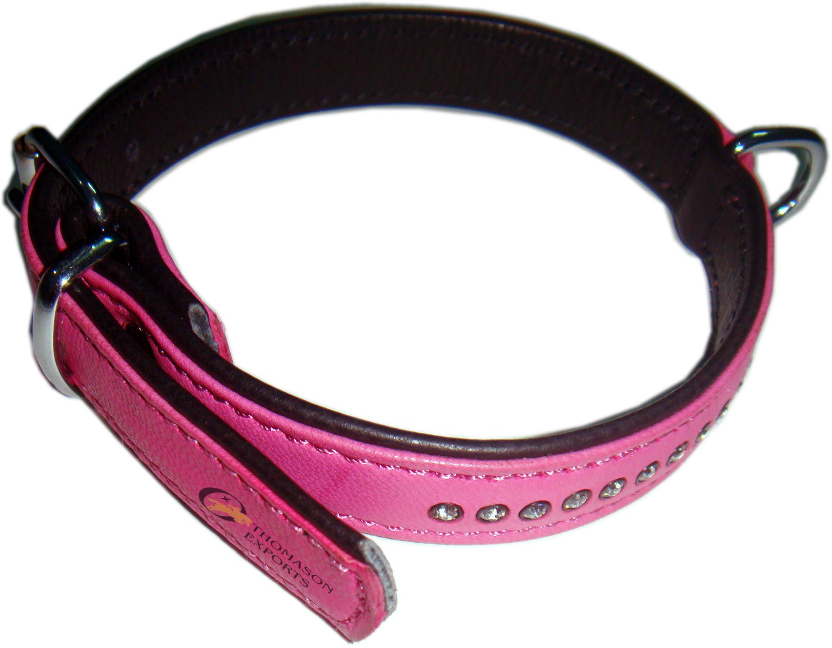 Manufacturers Exporters and Wholesale Suppliers of Soft leather  Dog Collar with diamonds Kanpur Uttar Pradesh