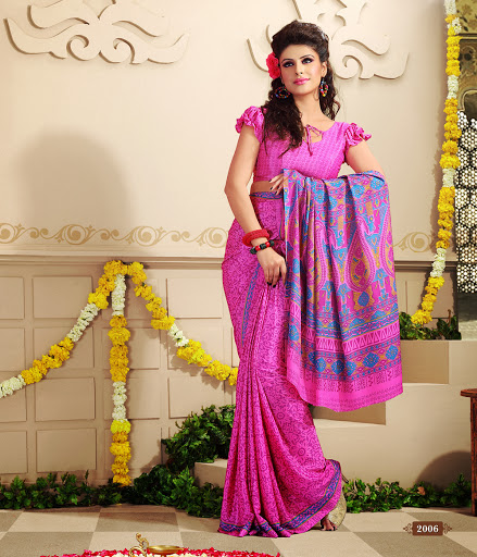 Manufacturers Exporters and Wholesale Suppliers of Pink Silk Saree SURAT Gujarat