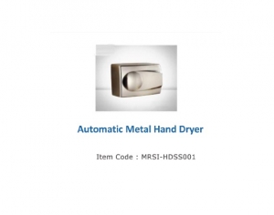 Manufacturers Exporters and Wholesale Suppliers of Automatic Metal Hand Dryer Salem Tamil Nadu