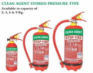 Manufacturers Exporters and Wholesale Suppliers of Clean Agent Stored Pressure Type Fire Extinguishers Gurgaon Haryana
