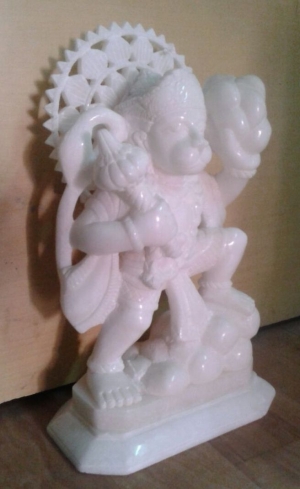 Manufacturers Exporters and Wholesale Suppliers of White Marble Hanuman Statue Agra Uttar Pradesh