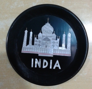 Manufacturers Exporters and Wholesale Suppliers of Taj Mahal Design Plate Agra Uttar Pradesh