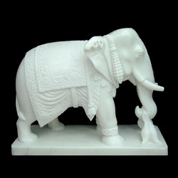 Manufacturers Exporters and Wholesale Suppliers of Elephant Marble Statue Jaipur  Rajasthan