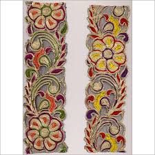 Manufacturers Exporters and Wholesale Suppliers of Embroidered Laces Delhi Delhi