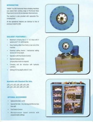 Manufacturers Exporters and Wholesale Suppliers of Horizontal Hose Crimping Machine 1/4 Bengaluru Karnataka