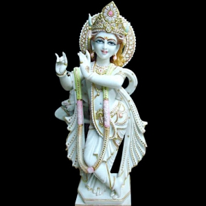 Manufacturers Exporters and Wholesale Suppliers of Krishna Marble Moorti Statue Faridabad Haryana