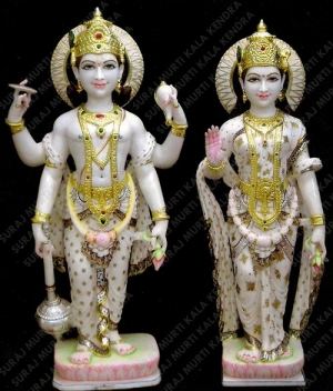Manufacturers Exporters and Wholesale Suppliers of Lord Vishnu Laxmi Statue Ghaziabad Uttar Pradesh