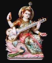 Mata Saraswati Marble Idol