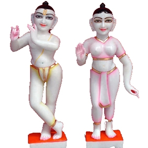 Manufacturers Exporters and Wholesale Suppliers of Radha Krishna Iskon Marble Statue Jaipur Rajasthan