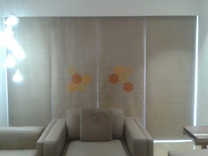 Manufacturers Exporters and Wholesale Suppliers of Roman Blinds with Embroidery work Ahmedabad Gujarat