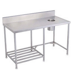 Manufacturers Exporters and Wholesale Suppliers of SS Soil Dish Landing Table With Bottom Half Shelf New Delhi Delhi