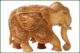 Manufacturers Exporters and Wholesale Suppliers of Sandalwood Elephant Jaipur Rajasthan