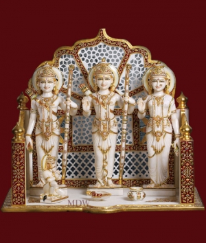 Manufacturers Exporters and Wholesale Suppliers of Shri Ram Sita Laxman Marble Moorti Statue Faridabad Haryana
