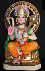 Manufacturers Exporters and Wholesale Suppliers of Sitting Hanuman Statue Jaipur  Rajasthan