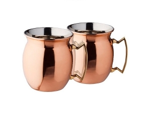 Manufacturers Exporters and Wholesale Suppliers of COPPER BARREL LIP MUG 16 OUNCE SMOOTH WITH BRASS REGULAR HANDLE Moradabad Uttar Pradesh