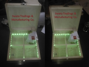 Manufacturers Exporters and Wholesale Suppliers of Wooden Gift Box with led light Navi Mumbai Maharashtra