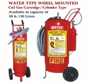 Manufacturers Exporters and Wholesale Suppliers of Water Type Wheel Mounted Fire Extinguishers Gurgaon Haryana